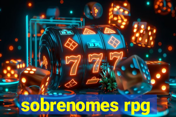 sobrenomes rpg